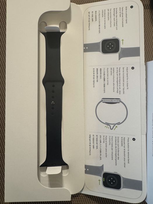 Apple Watch 9, GPS, Carcasa Midnight Aluminium 45mm, Midnight Sport Band