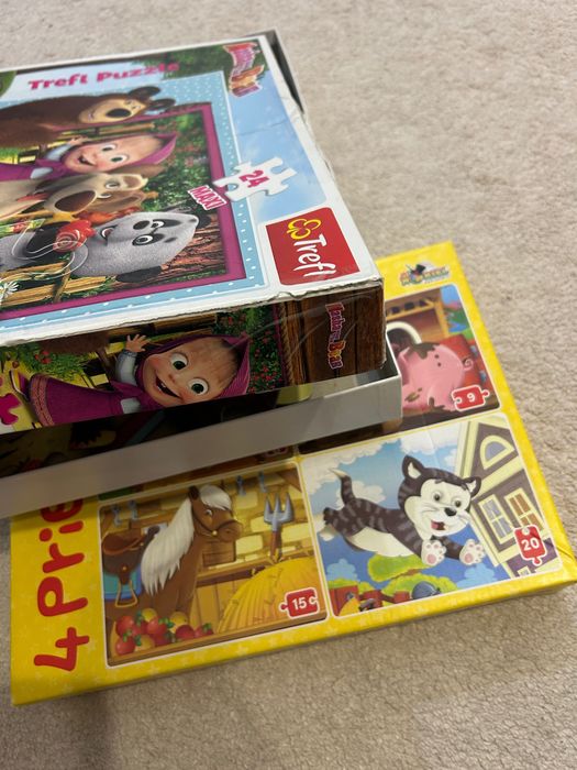 Set 3 puzzle-uri, copii 3 ani+