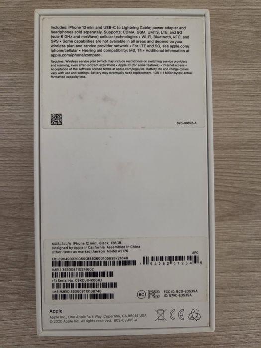 Телефон IPhone 12 mini 128gb