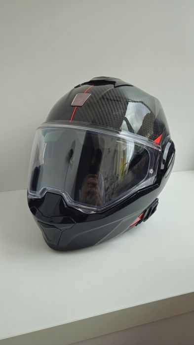Casca moto Scorpion EXO-Tech + vizieră fumurie – stare foarte bună