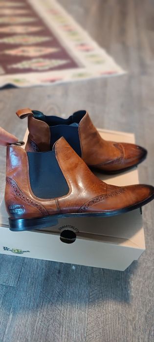 Ghete Chelsea Melvin & Hamilton „Jessy 4” din piele, mărimea 42 (Maro/Cognac)