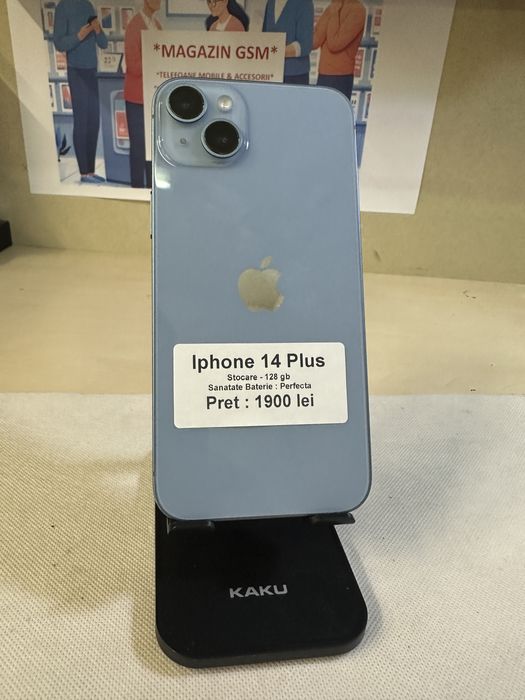 Iphone 14 plus / 128 gb / Garantie / folie sticla cadou