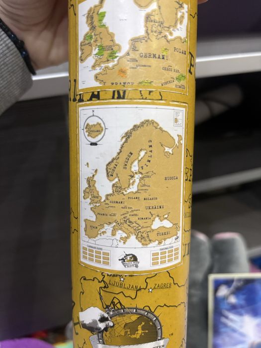 Scratching map europe/ скреч карта на Европа