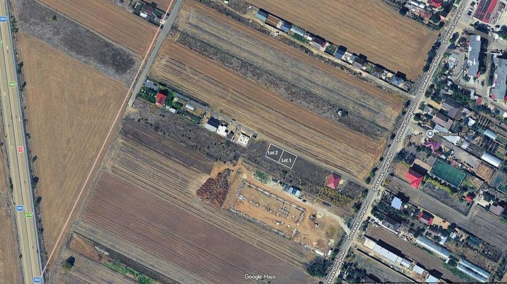TEREN INTRAVILAN DE VÂNZARE – ADUNAȚII-COPĂCENI | 416 m cu acces la drum de servitute si utilitati