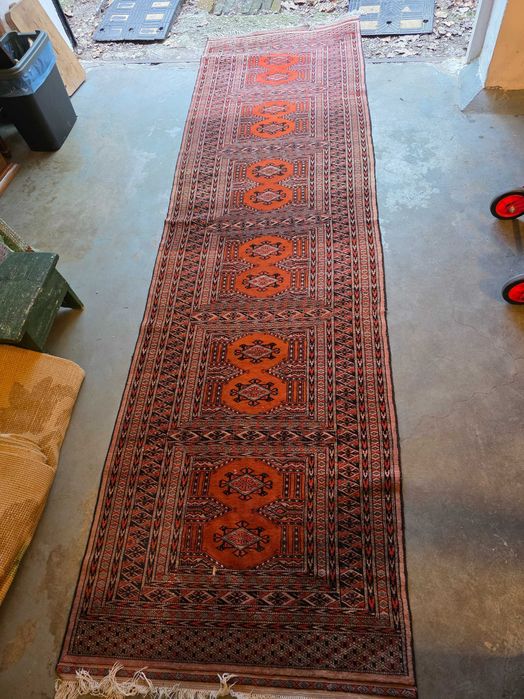 Traversă Afgană Autentică – Lână lucrată manual, 110 x 330 cm
