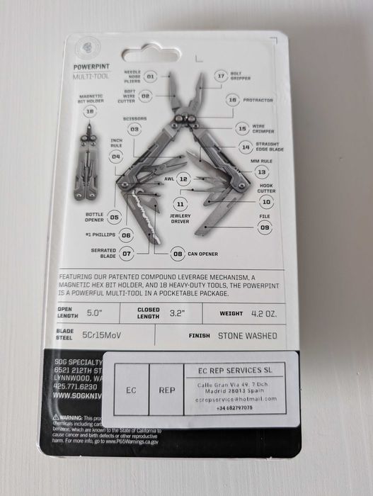 Мултитул,мултифункционален инструмент SOG Powerpint