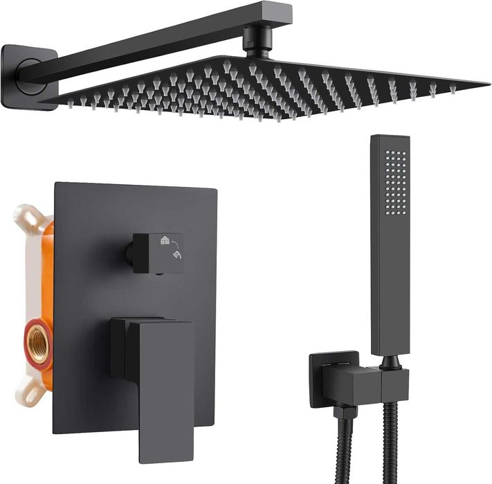 Set dus baterie incastrata, 2 functii,Crom/ Black, REDUS de la 1000RON