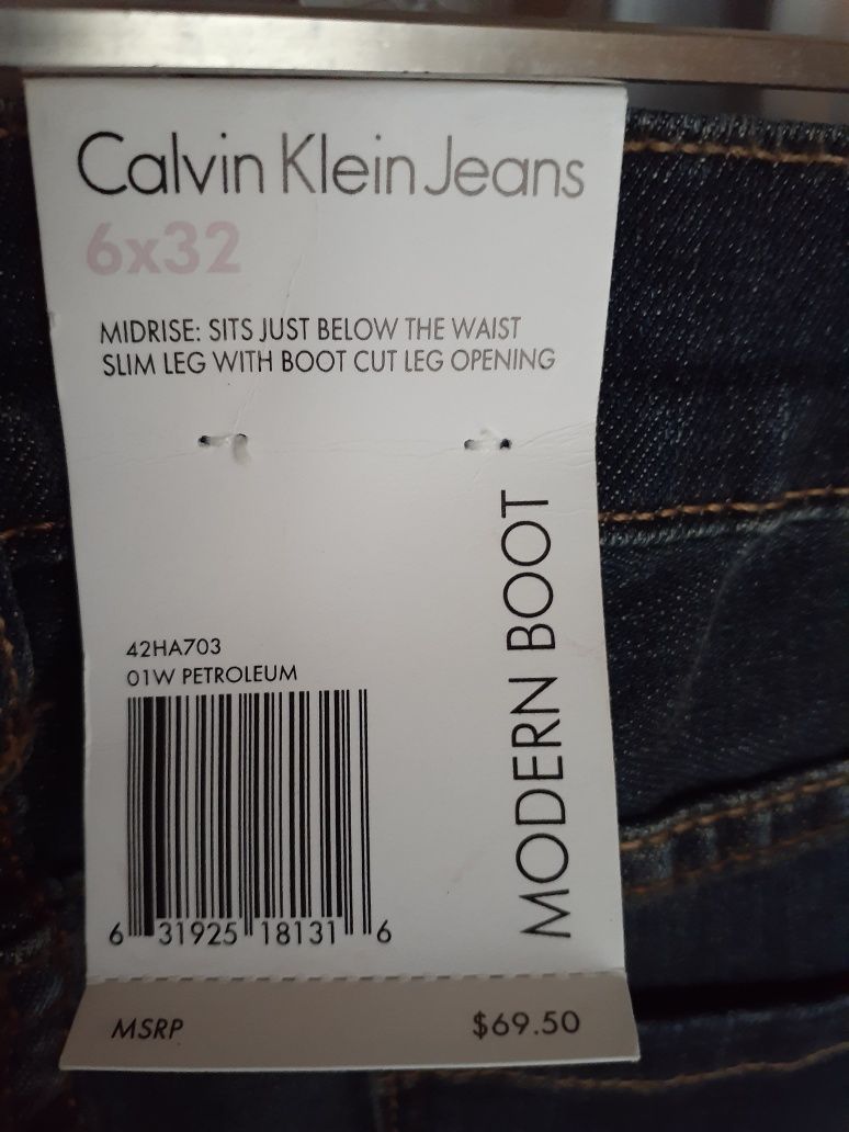 Джинсы Calvin Klein (USA): 25 000 тг. - Прямые джинсы Алматы на Olx