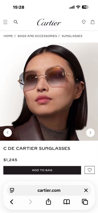 Ochelari de Soare Cartier CT0591S Full Box [Verificare Colet] Grey Gradient