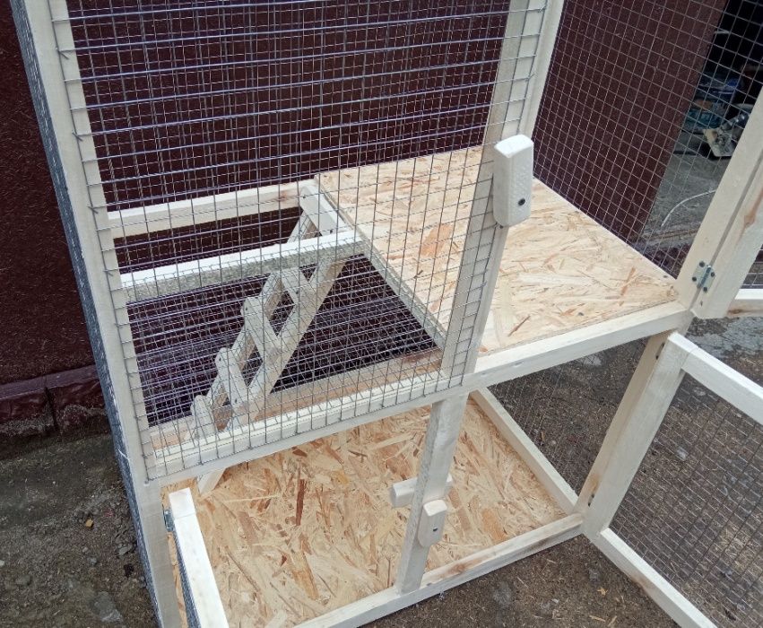 клетка кошек на 2 этажа