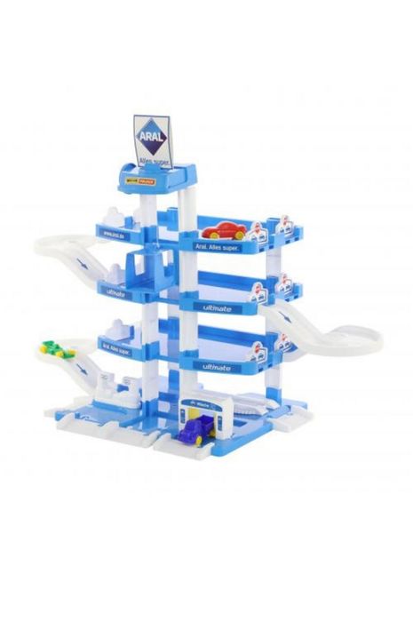 Игра многоетажен гараж, с 4 нива и Куче робот