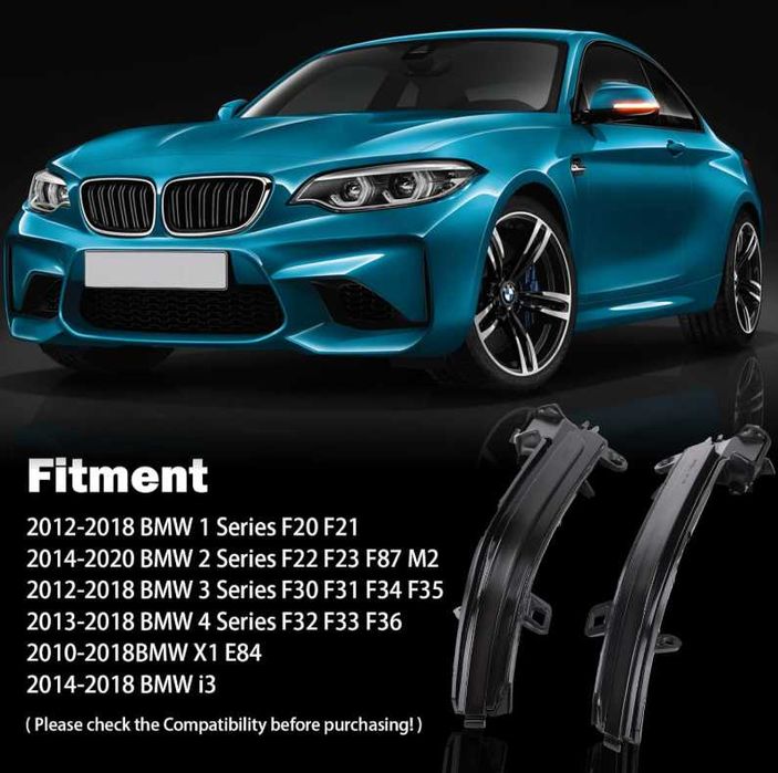 Бягащи мигачи за огледало за BMW F30 / F20