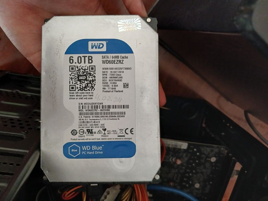 Жесткий диск HDD WD Blue 6tb