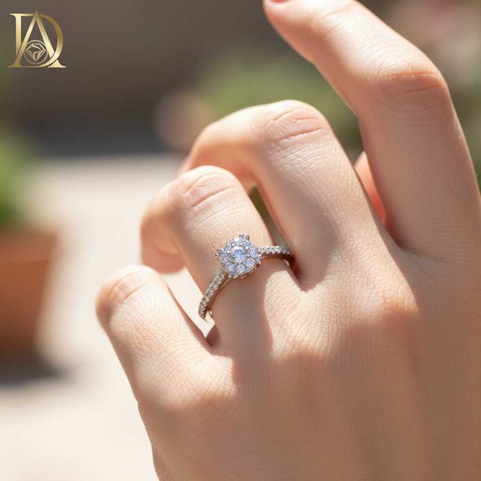 Нов Златен Пръстен с 0.55кт Естествени Диаманти