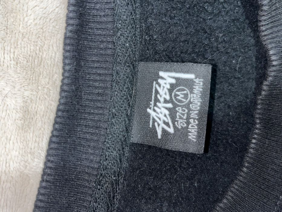 Stussy black crewneck