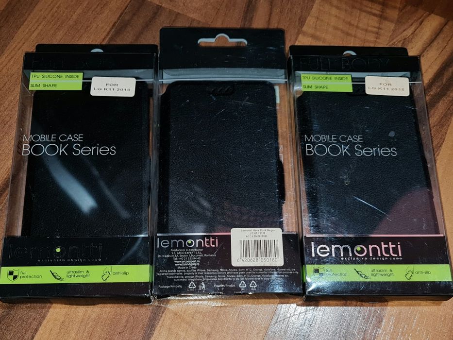 Husa flip magnetica originala Lemontti Magnetic Book Case LG K11 2018