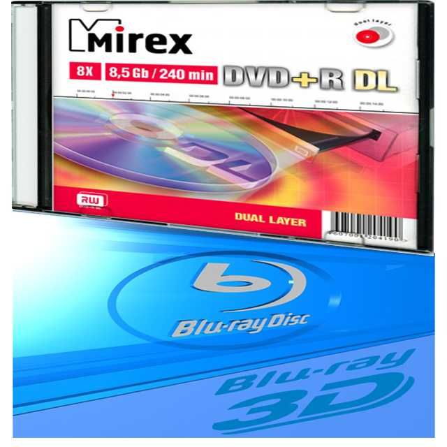 Диски Блюрэй-Blu-ray-25гб,MIREX-8,5гб чистые. Услуги: Запись на диск