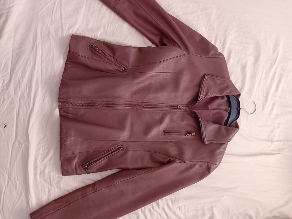 geaca piele naturala dama doamne jacheta marime s noua