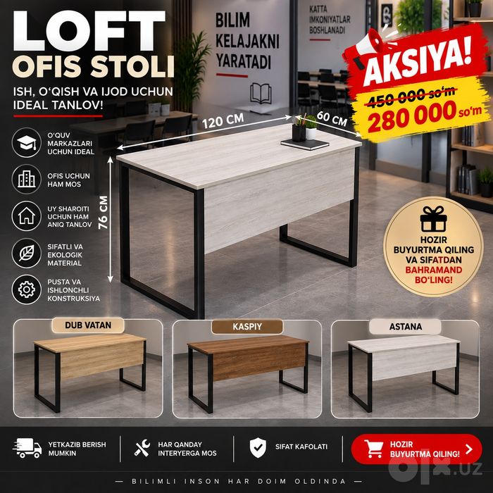 stol parta loft mebil