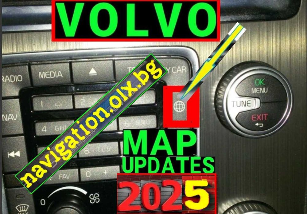 2026 карта навигация Volvo Carplay Аndroid Волво S V XC от 2011 до2022
