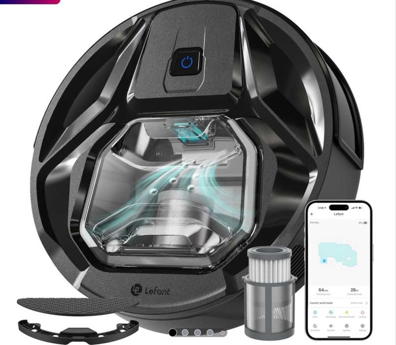 Aspirator robot LEFANT M320 3 in 1 , este nou, pentru aspirare si spalare ideal pentru proprietarii de animale de companie