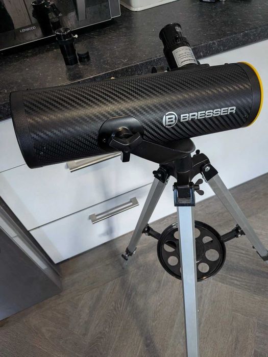 Телескоп BRESSER Solarix 76/350 Telescope - Black черен за слънце луна планети слънчево затъмнение