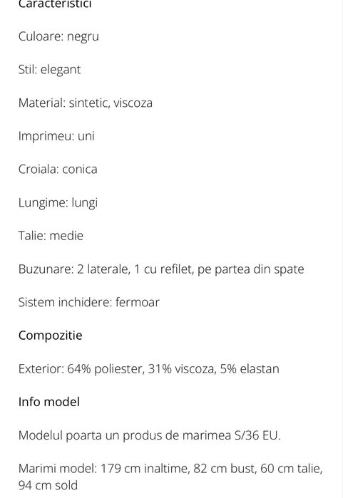 Pantaloni eleganti dama, Hugo, negri