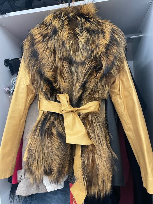 Кожено яке с лисица