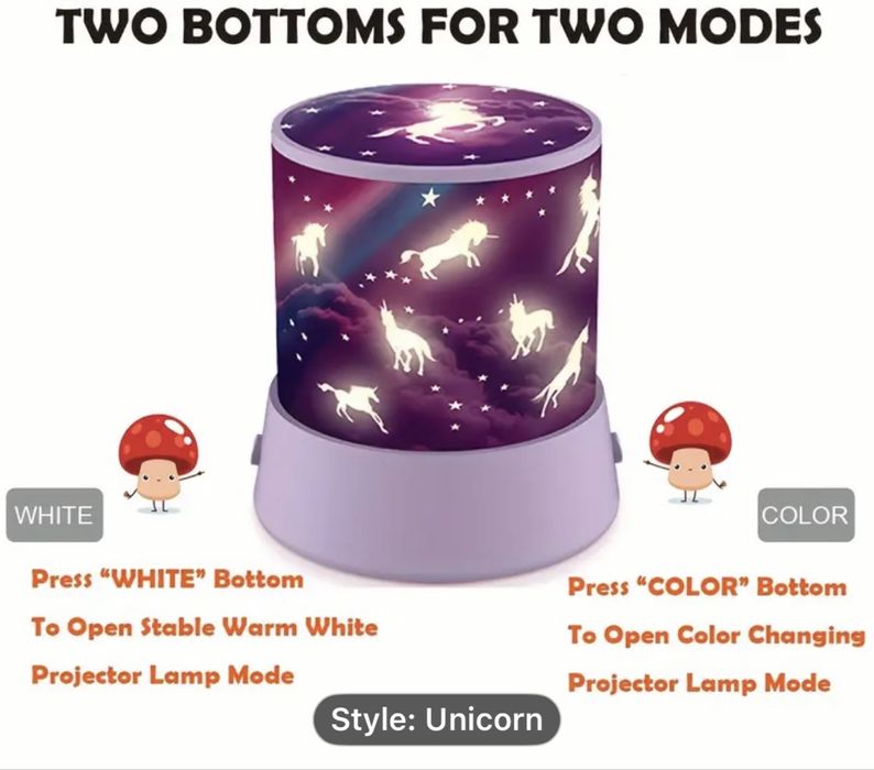 Детска Нощна лампа с лед светлини