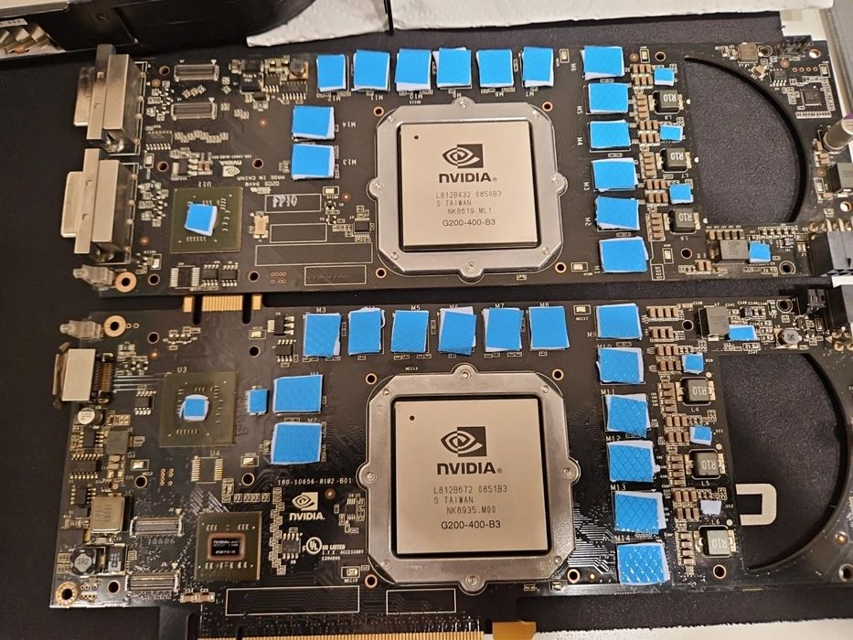Видео карта nVidia GTX 295 дефектна