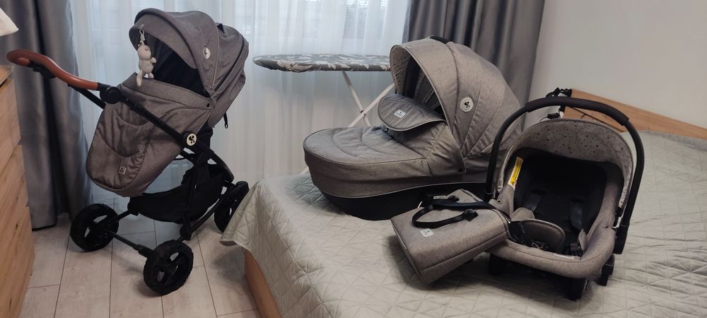 LORELLI Premium Комбинирана количка 3в1 CRYSTA GREY