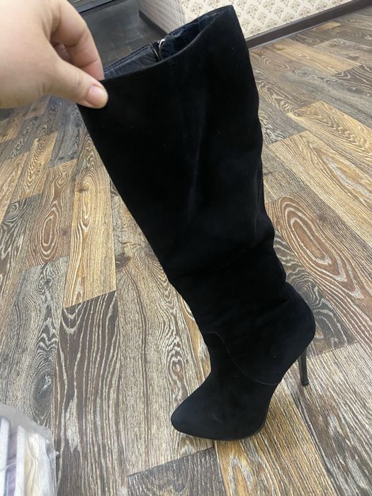 Женские сапоги на каблуке