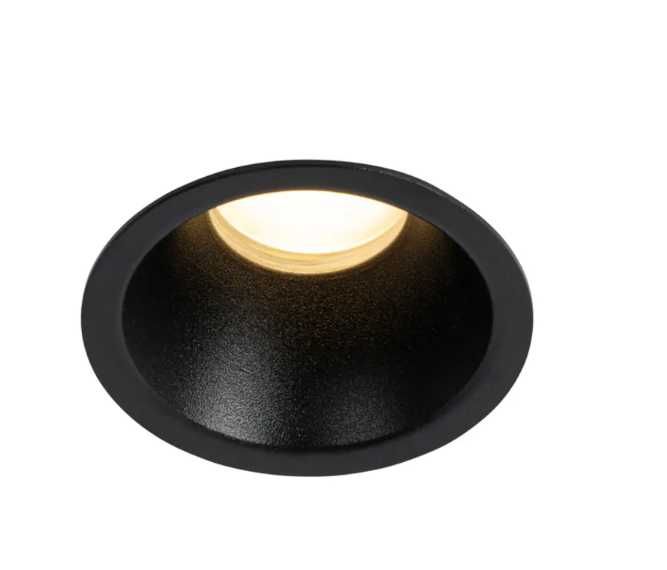 Spot modern îngropat negru 35 mm IP44