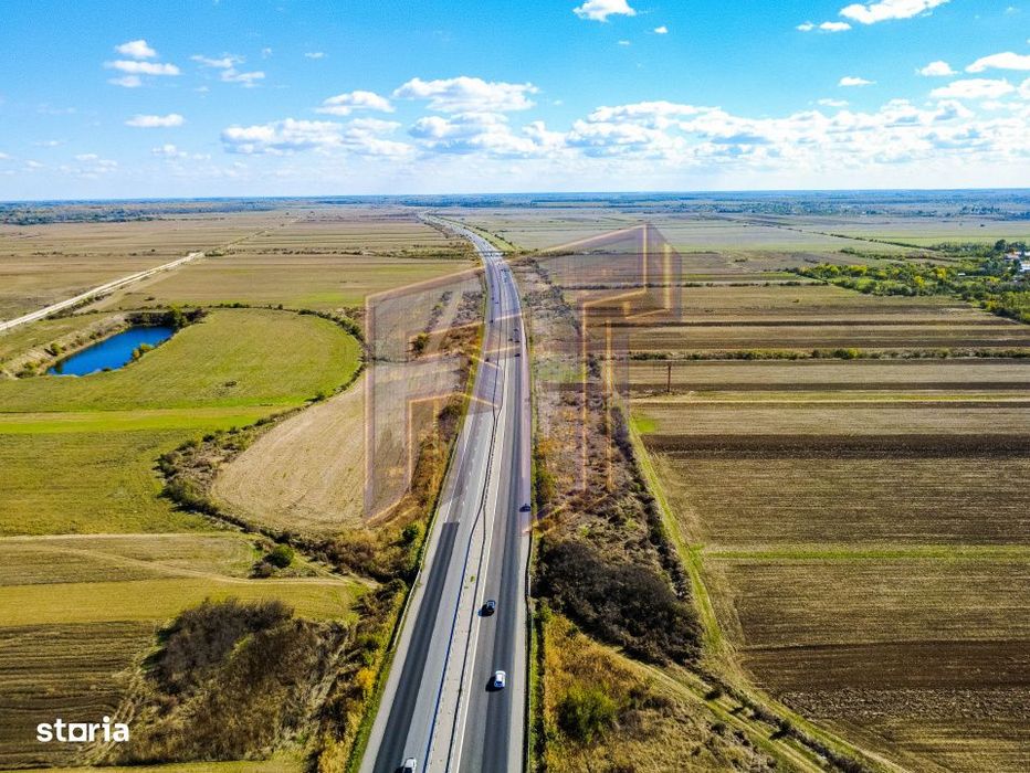 Terenuri industriale cu deschidere la A1, km 64 – Jugureni, Dambovit