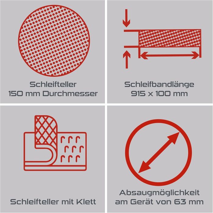 Polizor cu banda si disc prctix scheppach