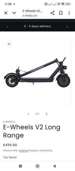 Trotineta electrica E-Wheels V2 Long Range.Profesionala.