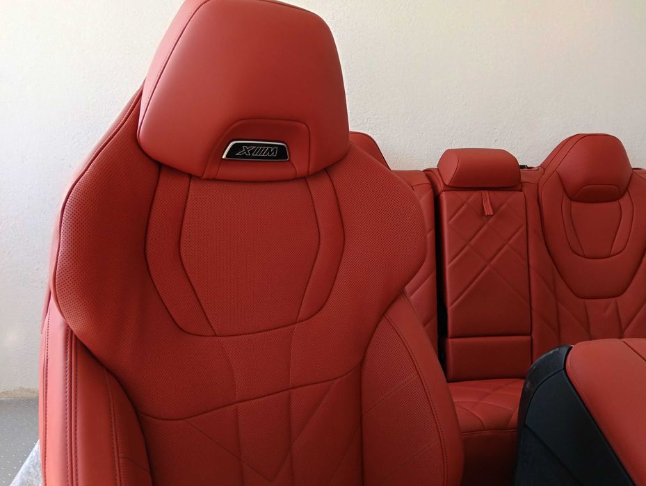 Нов салон седалки BMW XM X8 G09 Individual Leder Sakhir Orange Carbon