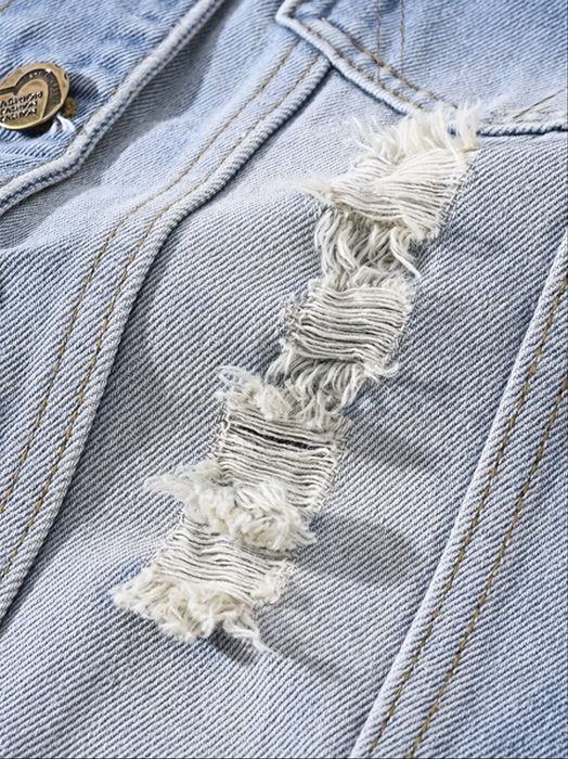 НОВО! Страхотен Мъжки Дънков Елек – Топ качество!