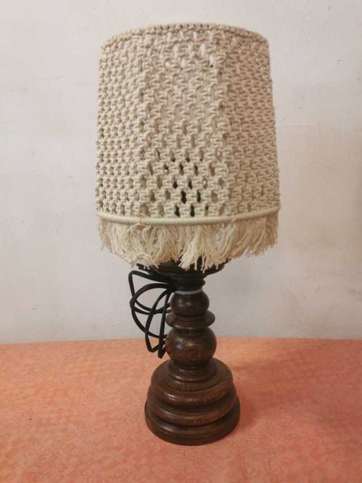 Veioza din lemn vintage