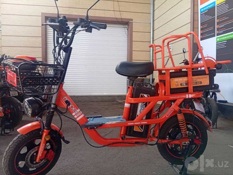 Kuryer ish uchun elektrovelosiped muddatli to'lovga. 2 ta akkumulyator