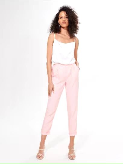 Pantaloni Mohito eleganți roz
