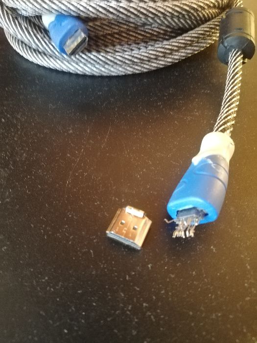 Дълъг 10м. плетен HDMI кабел /разкачена букса/