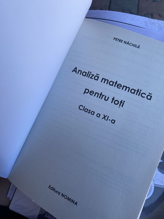 Culegere Analiză matematică clasa 11-a