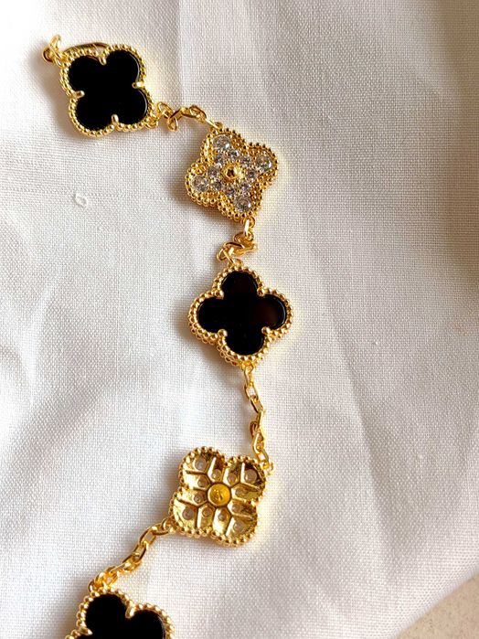 Златна гривна с пет детелини - Van Cleef & Arpels - Vintage Alhambra