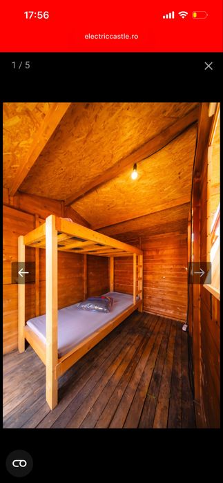 Vând 2 abonamente ELECTRIC CASTLE + 2 CAMPING PASS +  cazare 2 persoane în WOODEN CABIN
