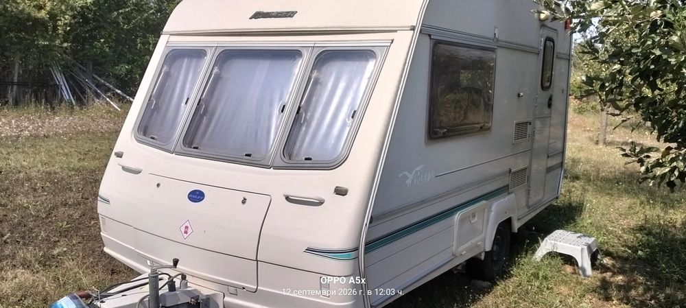 Продавам английска каравана Бейли рейнджър 380 2 + 1 регистрирана без забележки