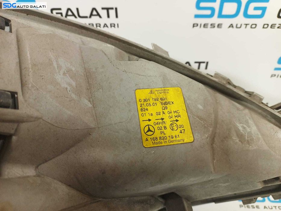Far Stanga EUROPA Mercedes Clasa A Class W168 Facelift FL 2001 - 2005 Cod A1688201961 0301192601 [L2081]