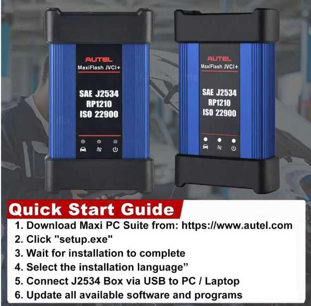 Tester programator auto Autel MaxiFlash JVCI+ J2534 pt.  IM608 II