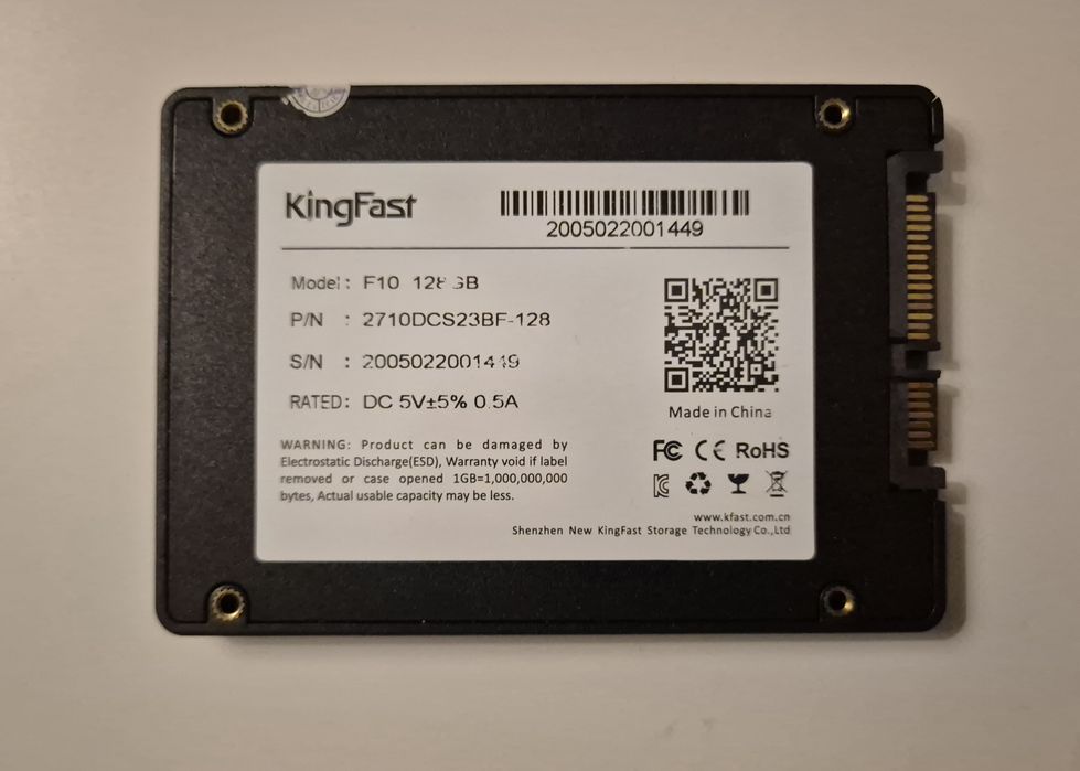 SSD Kingfast 128GB SATA