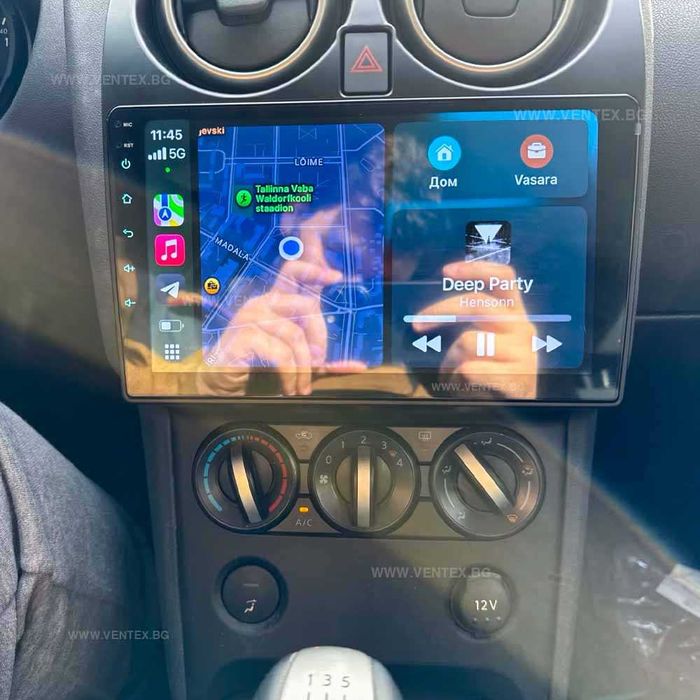 Мултимедия за Nissan Qashqai J10 – Android, CarPlay, Bluetooth, GPS